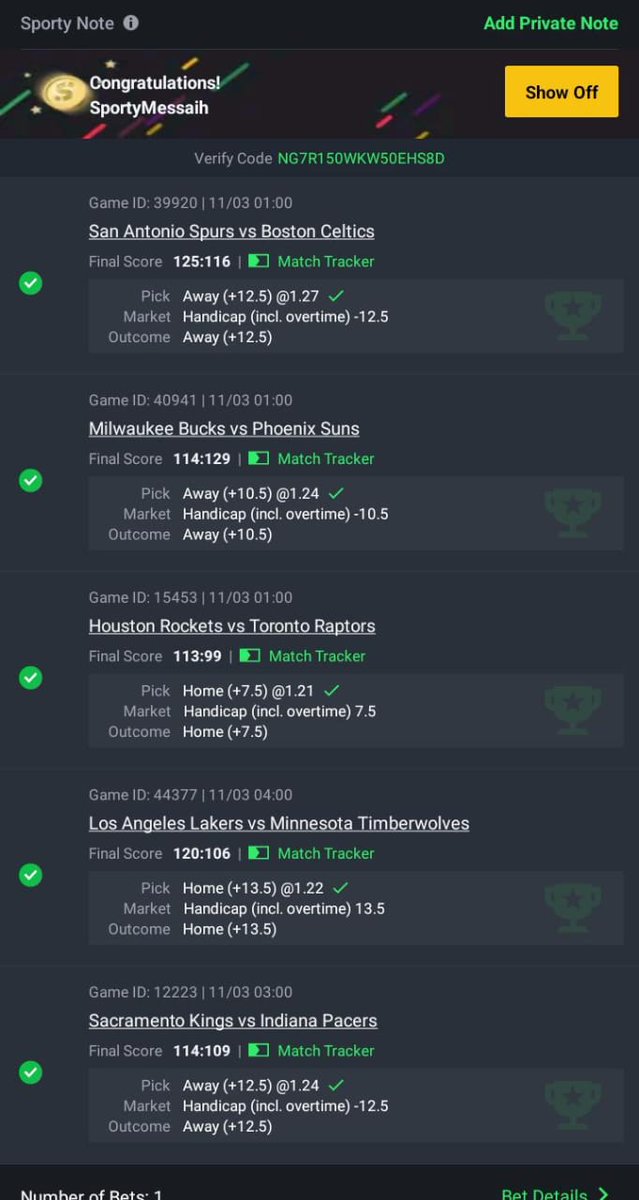 2 odds won ✅🤝 

cut one on second game
