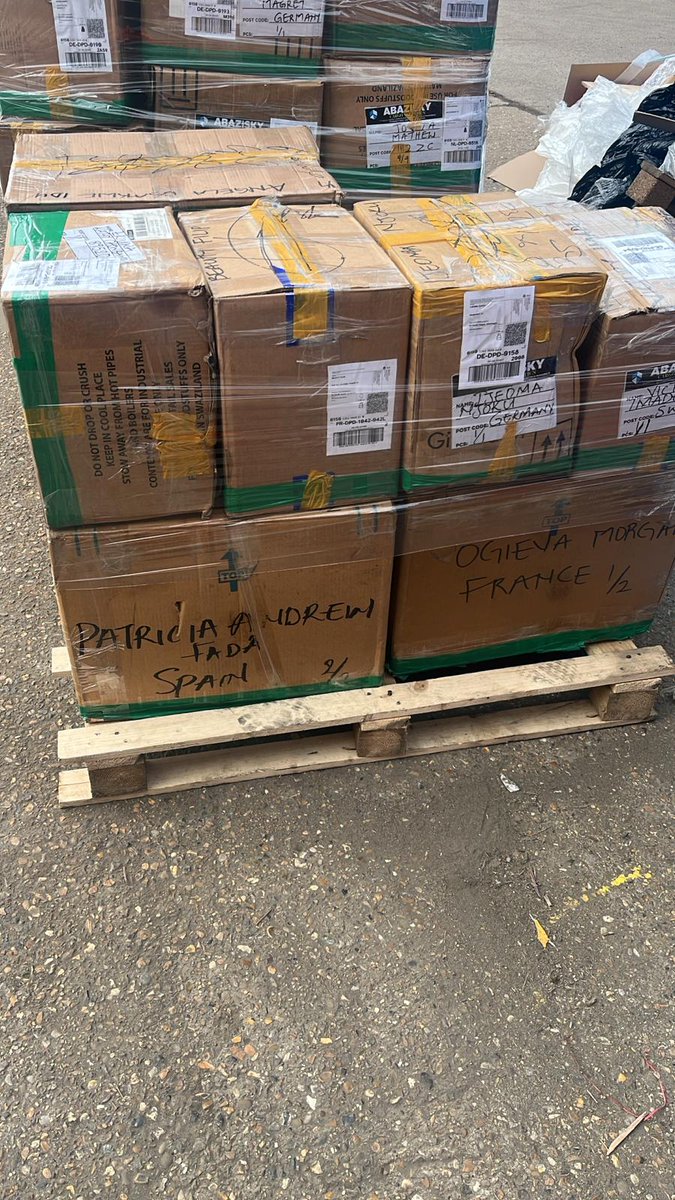 All to various locations in the UK and Europe. 

For all your cargo and logistics concerns, kindly speak to us and we will gladly help you.

For inquiries , call or WhatsApp us on 08078377872.