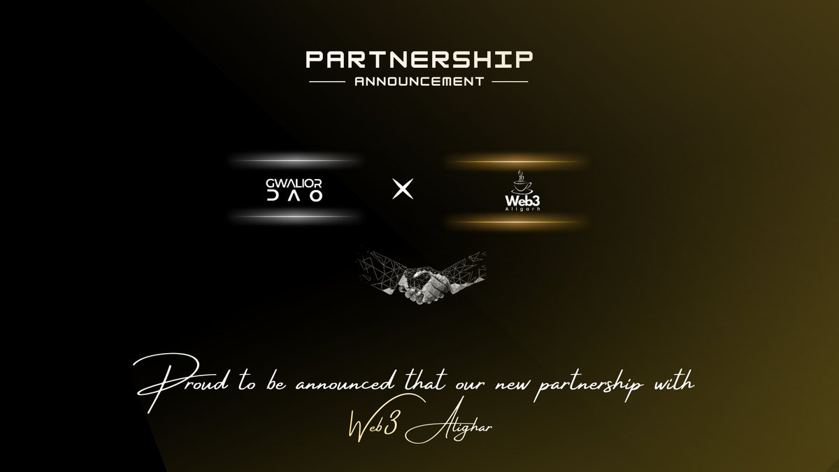 A city famous for locking things down just unlocked its Web3 future. 

Welcoming <a href="/Web3Aligarh/">Web3 Aligarh ☕️</a> as a Community Partner of <a href="/gwaliordao_/">GWALIOR DAO</a> 

From the City of Locks to the chain that unlocks everything.