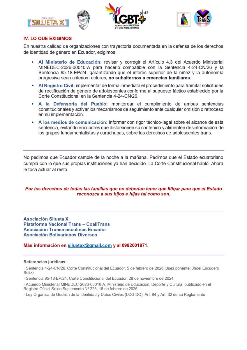 Asociación SILUETA 'X' tweet media