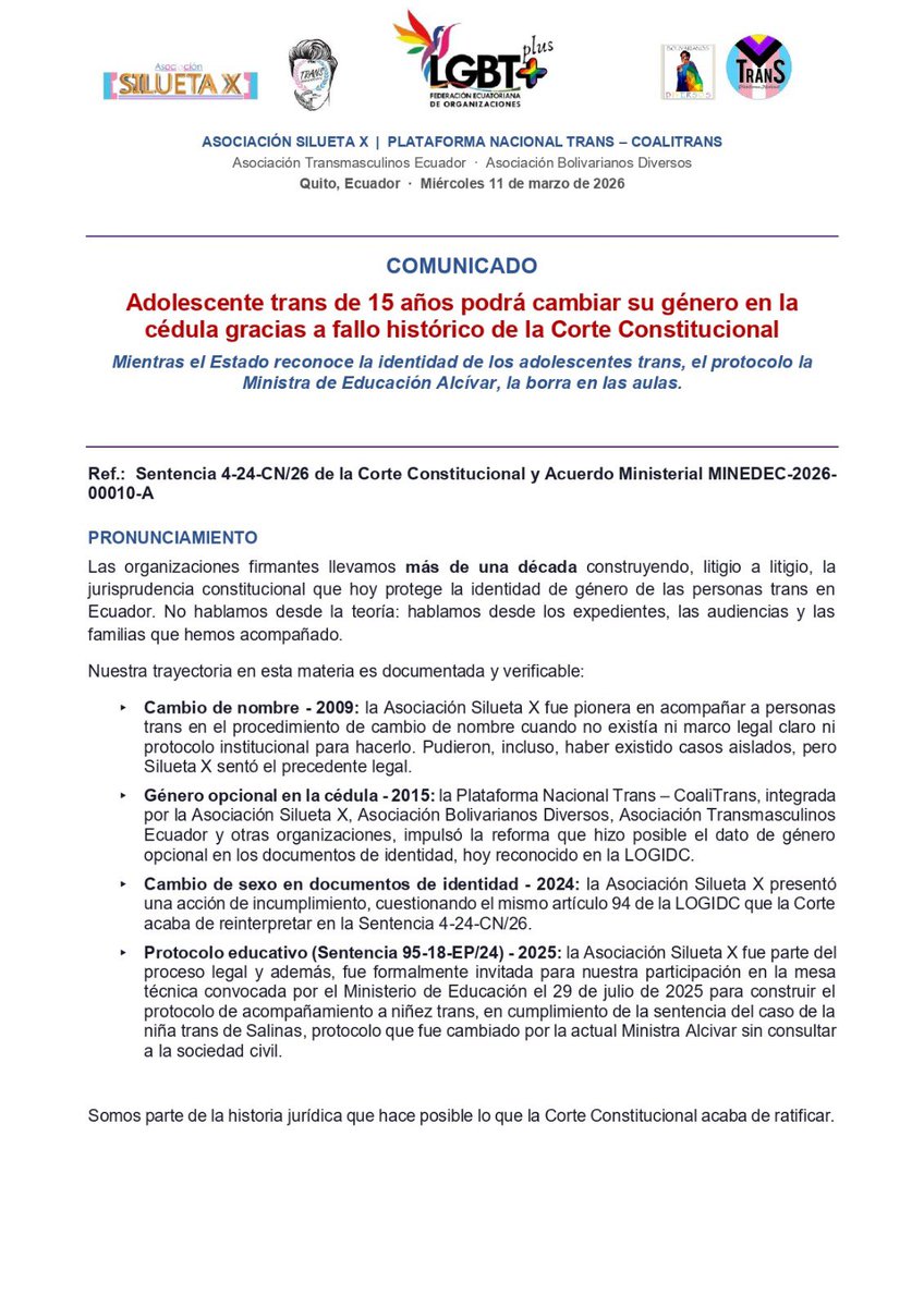 Asociación SILUETA 'X' tweet media