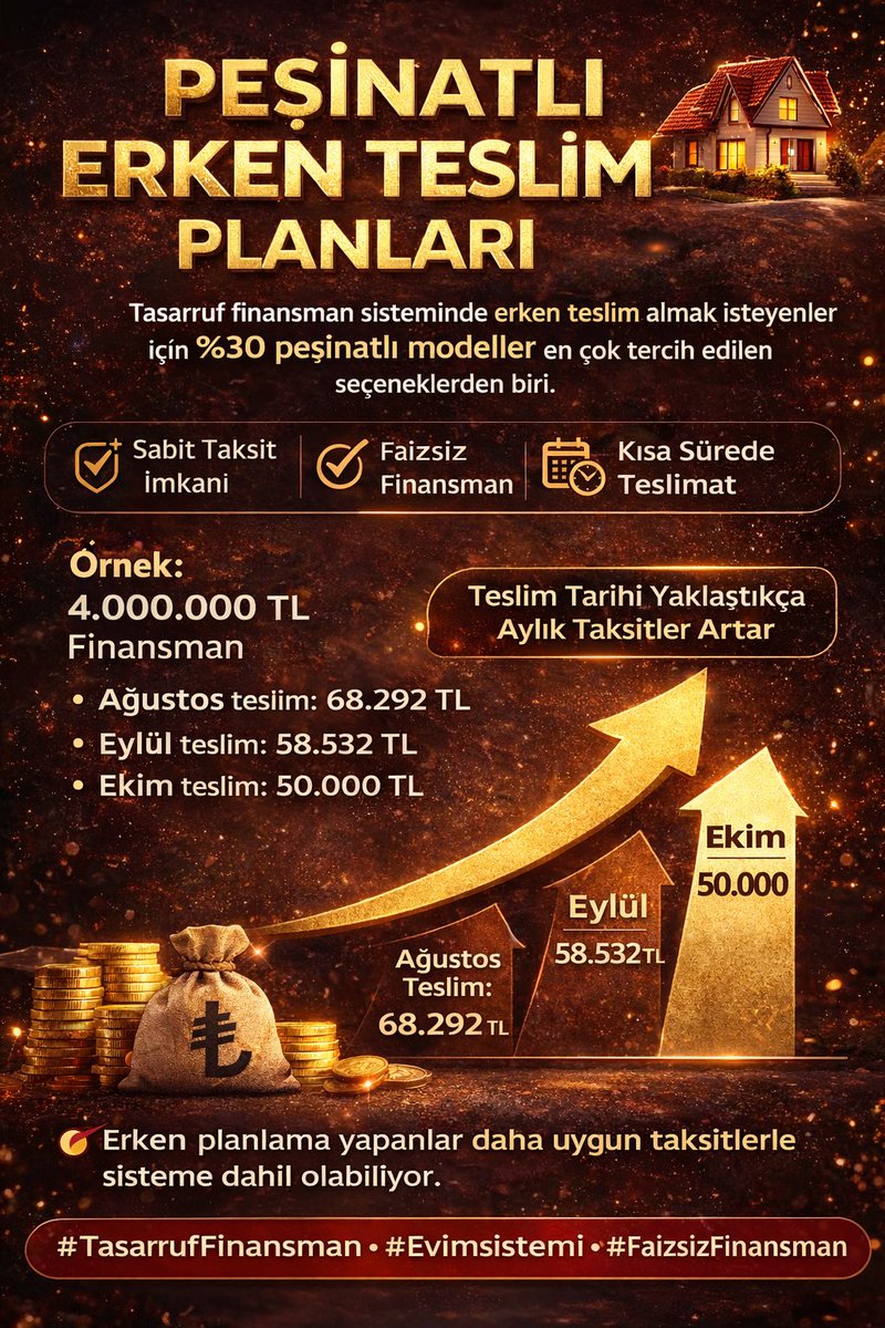 Tasarruf Finansman Rehberi | Evim Sistemleri tweet media