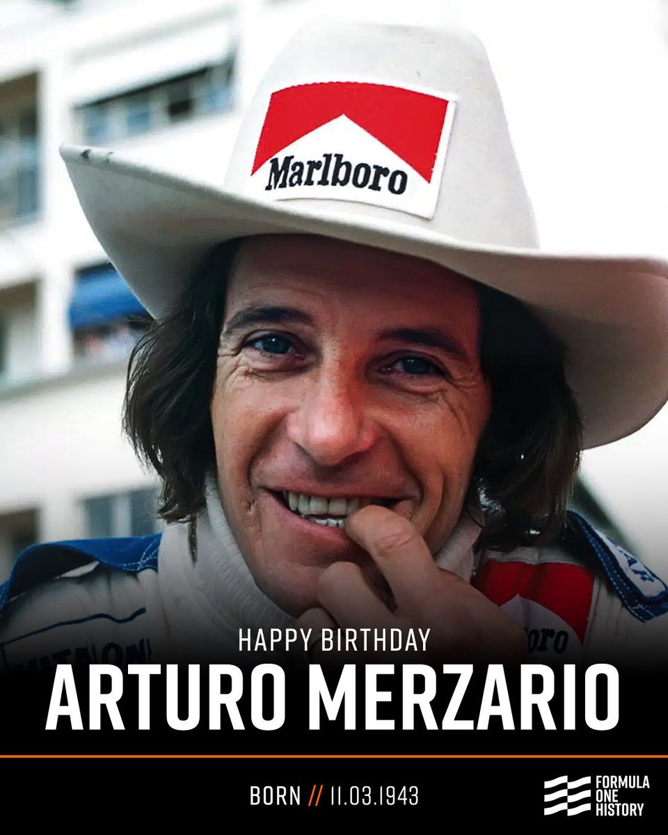 F1History1950's tweet photo. Happy Birthday to Arturo Merzario, the Italian driver best known for his heroic rescue of Niki Lauda in 1976, who was born #OnThisDay 11th March 1943. 

Merzario raced in 57 Grand Prix from 1972 to 1979 for Ferrari, Frank Williams, Fittipaldi, March, and Shadow, before founding his own, Team Merzario, in 1977. He scored 11 Championship points with his final appearance at the 1979 United States Grand Prix.

During the 1976 German Grand Prix, Niki Lauda crashed heavily; Merzario was one of the drivers, along with Guy Edwards, Brett Lunger and Harald Ertl who stopped to help, effectively pulling Lauda out of the burning car.

#f1 #formula1