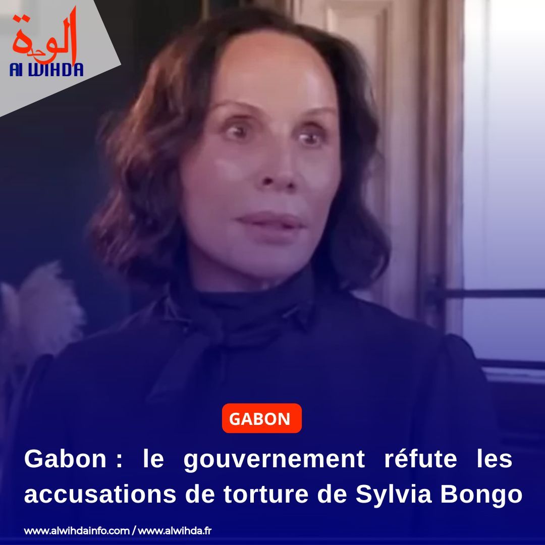 alwihdainfo's tweet photo. Le gouvernement gabonais a fermement rejeté les accusations de torture formulées par l’ancienne Première dame Sylvia Bongo, qui affirme avoir subi des sévices en détention avec son fils Noureddin. Le ministre de la Communication, Germain Biahodjow, a dénoncé des « contre-vérités » et des « récits déformés », assurant que les détenus ont été traités dans le respect de la dignité humaine. Il a également rappelé que Sylvia Bongo a été condamnée à 20 ans de prison par la justice gabonaise. #Gabon