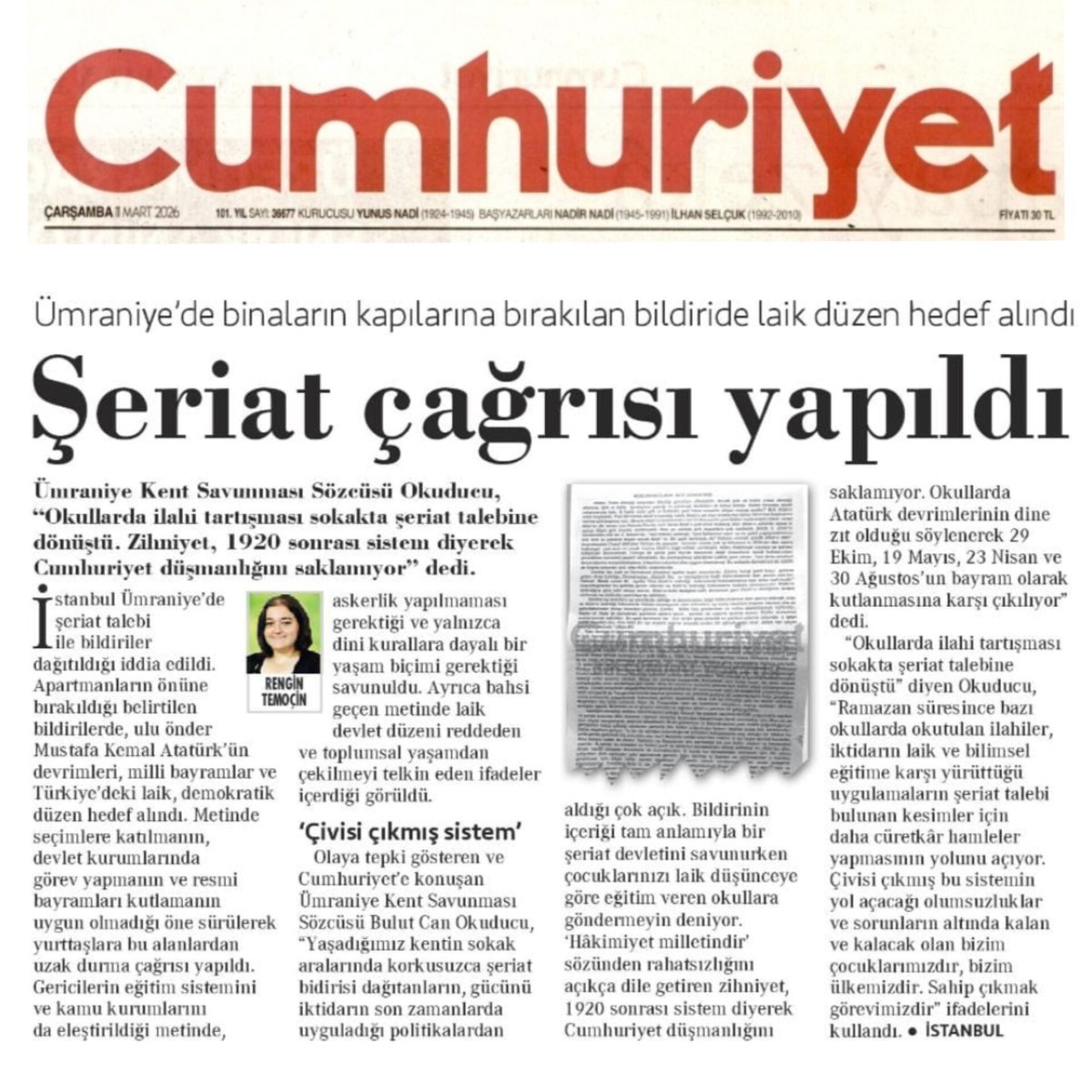 Bazı okullarda okutulan ilahiler, iktidarın laik ve bilimsel eğitime karşı yürüttüğü uygulamaların şeriat talebi bulunan kesimler için daha cüretkar hamleler yapmasının yolunu açıyor.