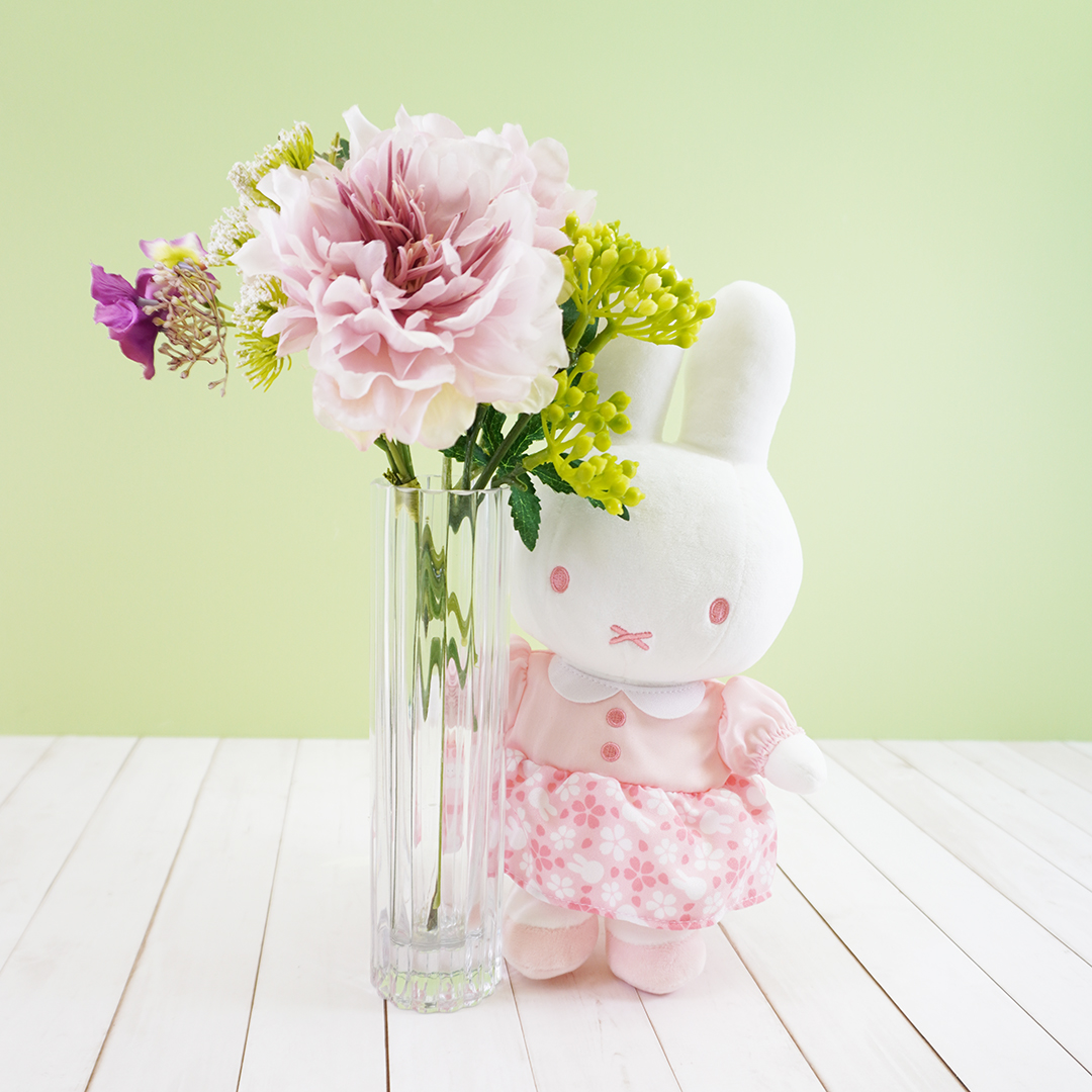 ミッフィー　桜色ミッフィーぬいぐるみ　さくら 2024年3月2日(土)より発売予定!miffy style限定 桜ワンピース