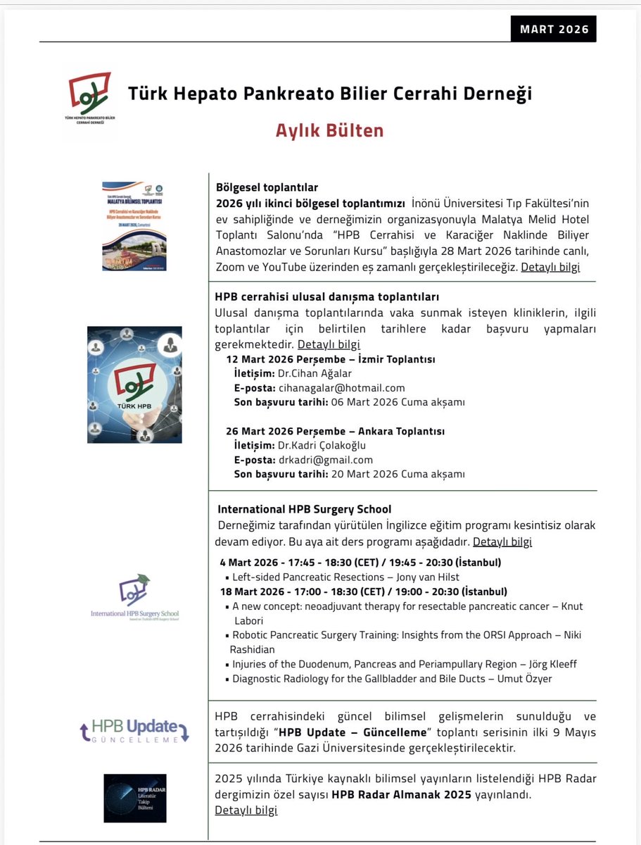 Türk HPB Cerrahi Derneği tweet media