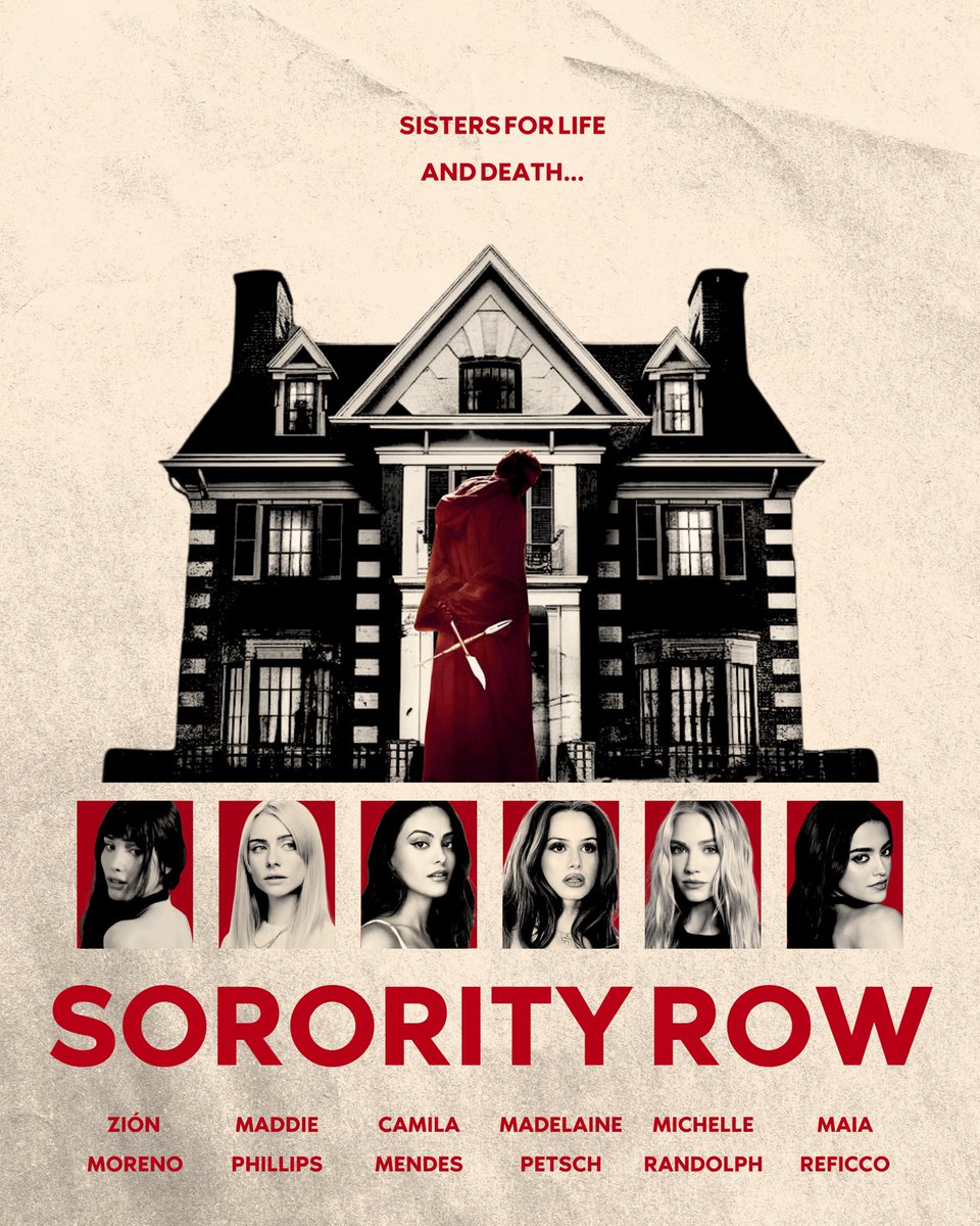 gaabwestt's tweet photo. poster simples que eu fiz pra sequência de sorority row com o elenco que eu queria que estivesse no filme https://t.co/x81Pjmww7Y