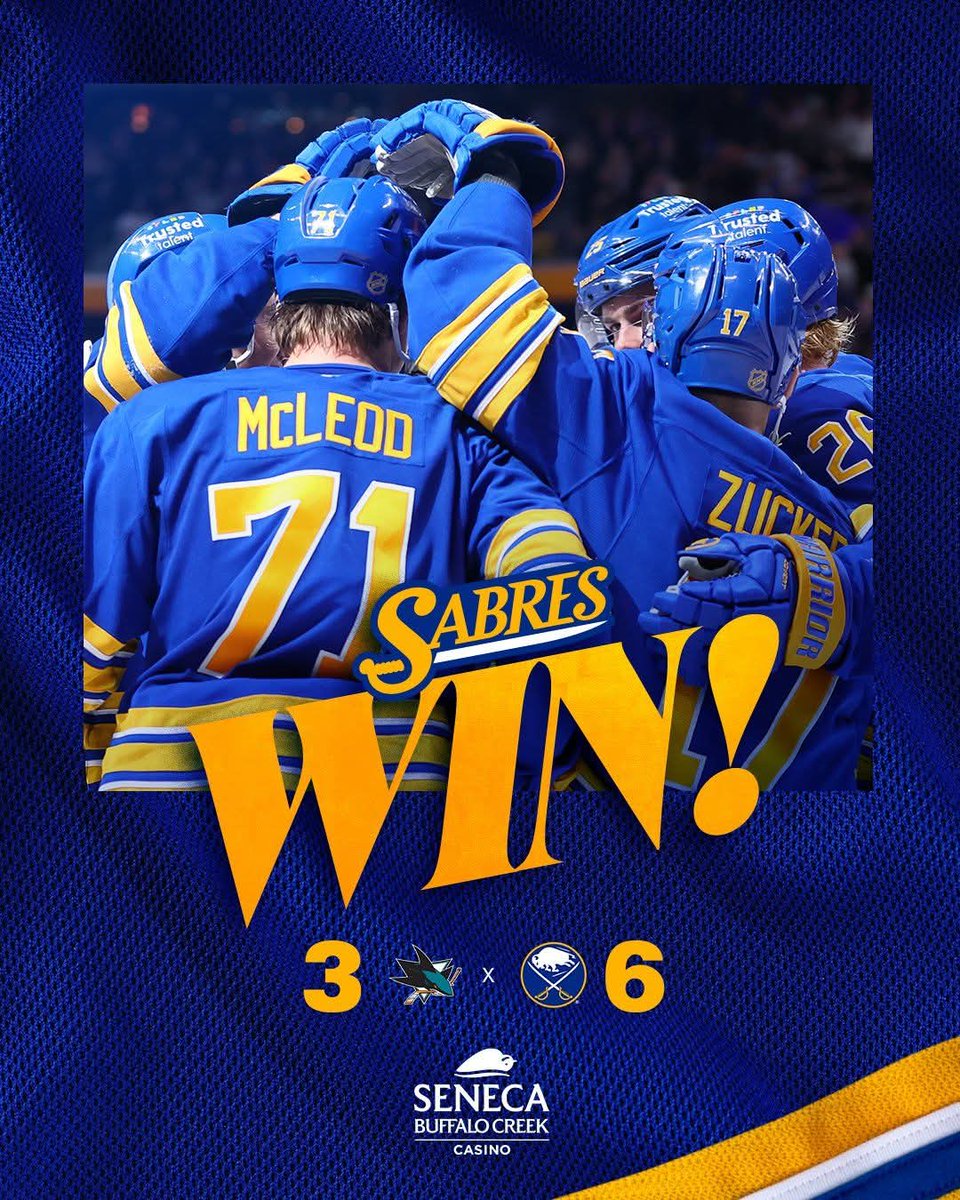 TripleT_25's tweet photo. Another solid TEAM performance!!!  Sabres with 8 straight wins! 

🦬⚔️🏒🥅 🦬

#LetsGoBuffalo #LetsGoSabres https://t.co/oX1VGpDHzR