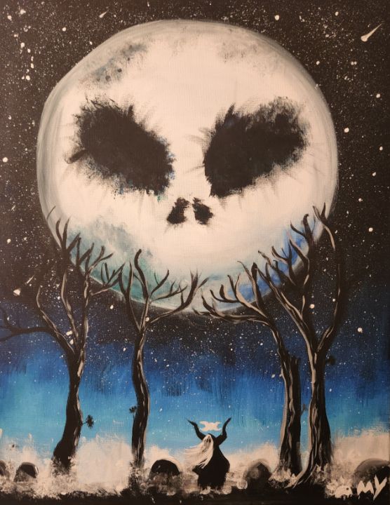 dahkyarts's tweet photo. Art of the Day! "Skeleton Moon Of The Night". Buy at: https://t.co/yPDuaSMPTM https://t.co/nMWQ7r11nf