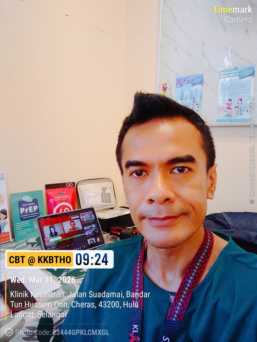 kar3yon's tweet photo. Assalamualaikum & selamat pagi ♥️

Hari ini saya berada di Klinik Kesihatan Bandar Tun Hussein Onn (KKBTHO), Cheras.

Jika berminat nak tahu status HIV/STI anda atau nak buat saringan untuk tujuan rujukan ke program FREE PrEP, jangan segan² nak hubungi saya ya.

Slot Ujian Saringan HIV/STI PERCUMA (CBT) di Klinik Kesihatan Bandar Tun Hussein Onn (KKBTHO), Cheras - Rabu, 11/3/2026

❌ 830 am
❌ 930 am
✅ 1030 am
✅ 1130 am
✅ 1230 pm
❌ 130 pm

Check & book slot anda 👇
https://t.co/gFQpqg5esR

Untuk pertanyaan 👇
https://t.co/TP87d09ssA

Lokasi 👇
https://t.co/BJnikotV7D

Tests available :
🩸 HIV 3rd gen (antibodi) - FOC
🩸 Syphilis - FOC
🩸 Hepatitis C - FOC
🩸 HIV 4th gen  (antigen & antibodi) - RM40
🩸 Hepatitis B - RM15

CBT @ KKBTHO dijalankan setiap Rabu kecuali cuti umum.

@klass_my 
#myKLASSorg