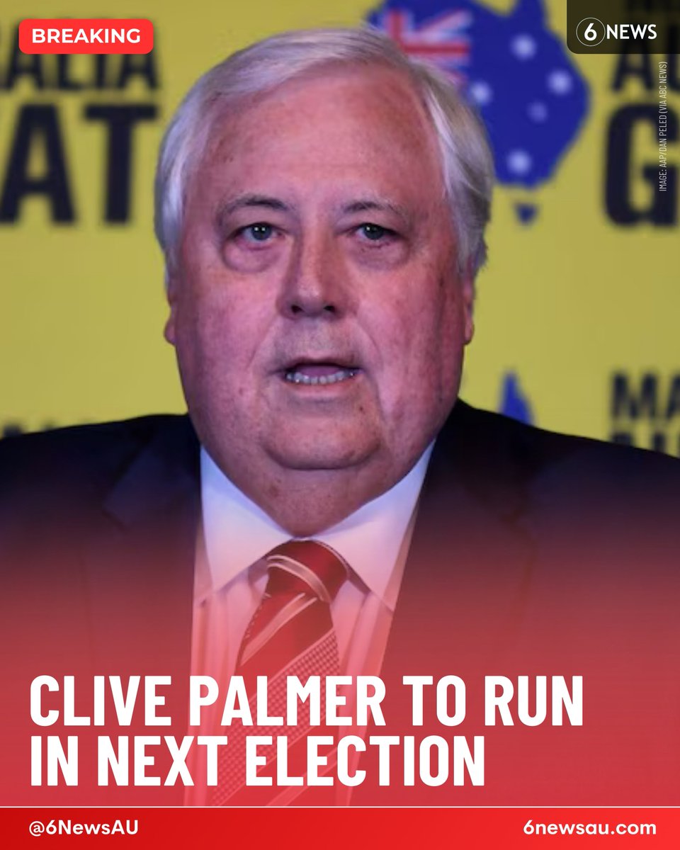 #BREAKING 🚨 Clive Palmer will run for the LNP-held seat of Fadden at the next federal election with the re-registered United Australia Party, despite saying last year he was now "too old" for politics

Palmer was MP for Fairfax from 2013 to 2016, before retiring after one term