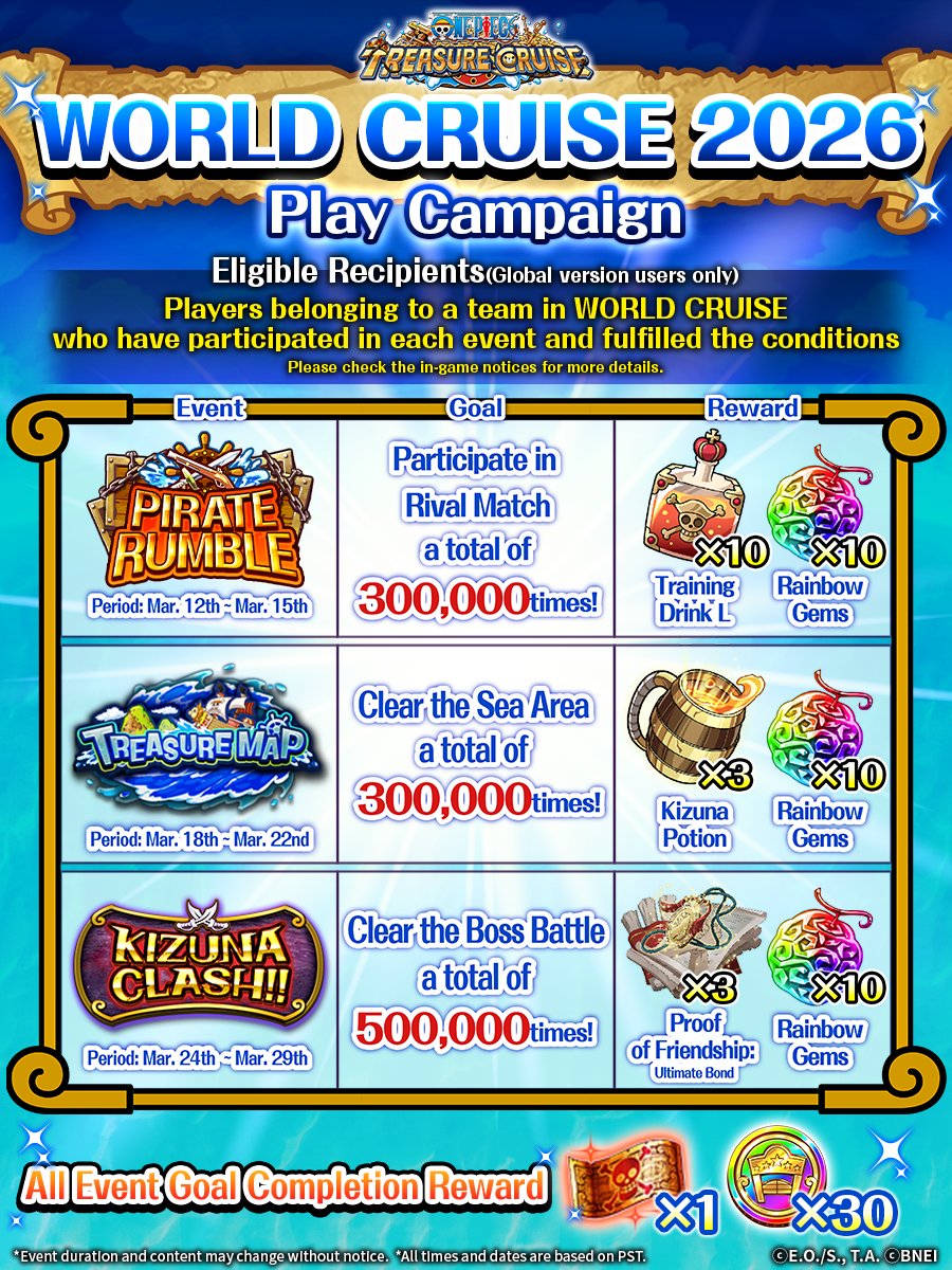 ONE PIECE Treasure Cruise tweet media