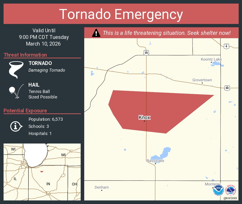 NWS Tornado tweet media