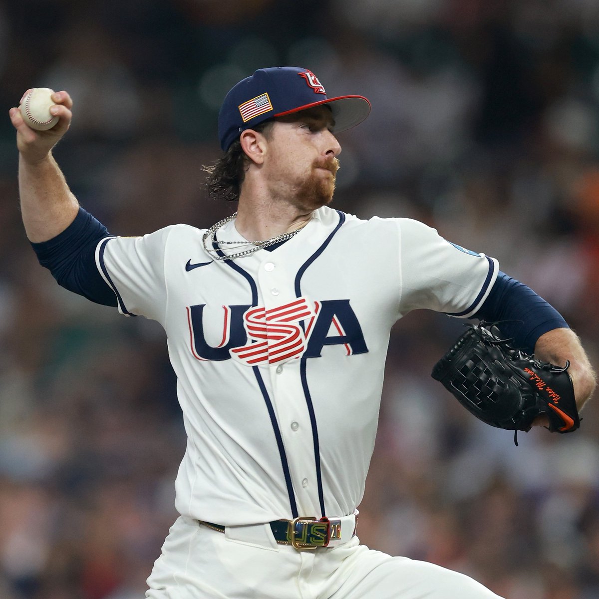 TalkinBaseball_'s tweet image. Nolan McLean's final line vs. Italy:

3 IP, 2 H, 3 ER, 2 BB, 4 SO, 55 P