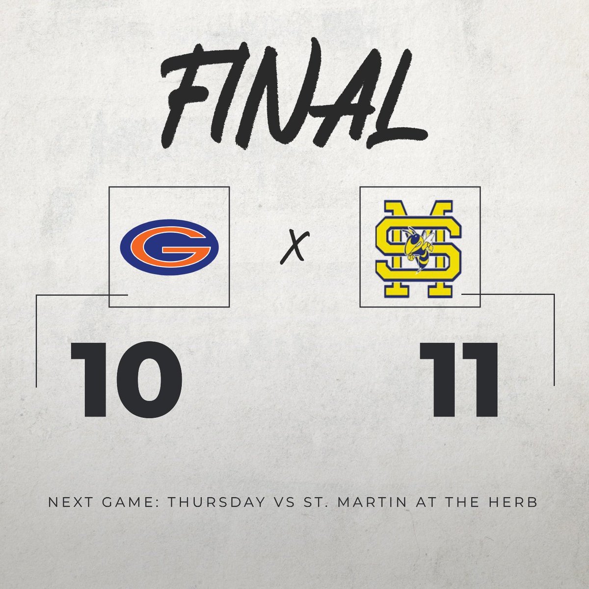 GhsSball's tweet photo. Georgia Emmer (Sr) gets her first homer of the year on a two-run shot, but the Lady Admirals drop this one in extras. 

We’re at The Herb Thursday with a chance to bounce back! https://t.co/ivvjn9gDlB