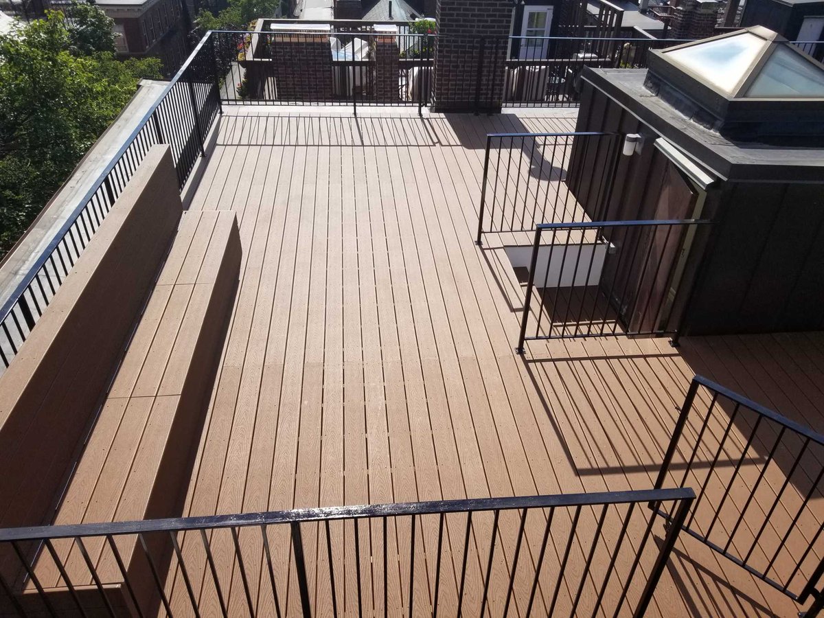 A luxury roof deck is only as good as the 30-year-old roof underneath it. 

For this Beacon Hill project on Revere St, we didn't just build a massive deck with Charles River views. We tore off and completely replaced the aging roof below it first. 
l #BostonRealEstate #RoofDeck