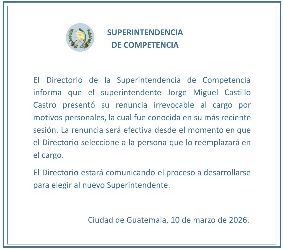 Superintendencia de Competencia de Guatemala tweet media