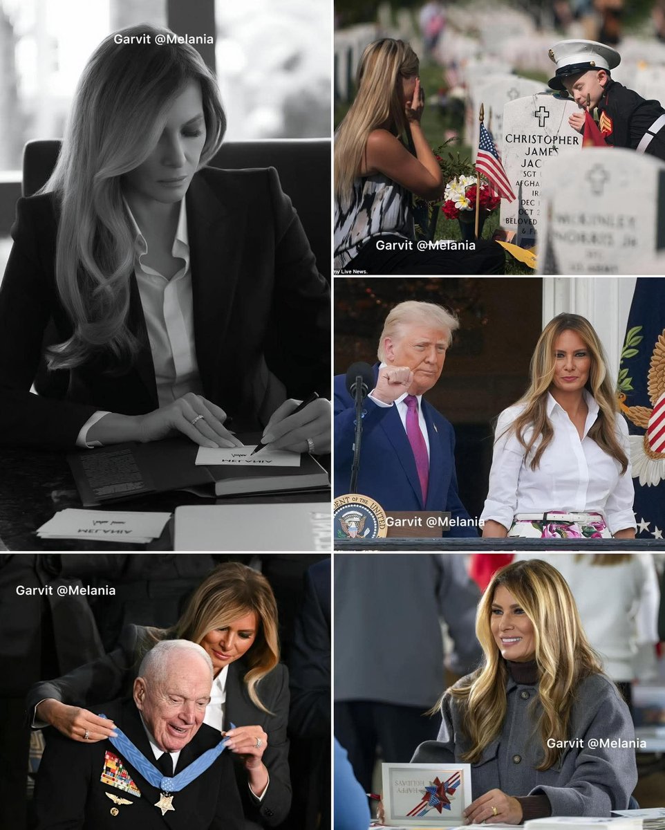 When an American soldier passes in service to our nation, Melania Trump sits down at her desk and handwrites a personal letter to that soldier’s MOTHER. 

Not typed by White House staff. Not a printed template where she just adds her signature. Melania’s OWN HANDWRITING. Every.