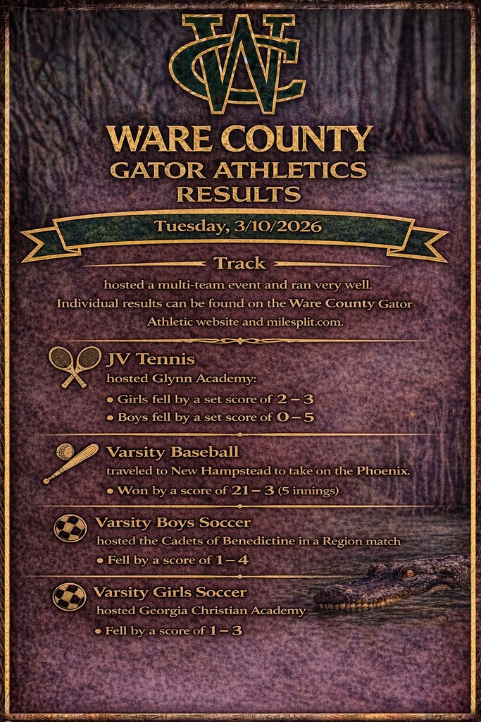 Ware County Gator Nation tweet media