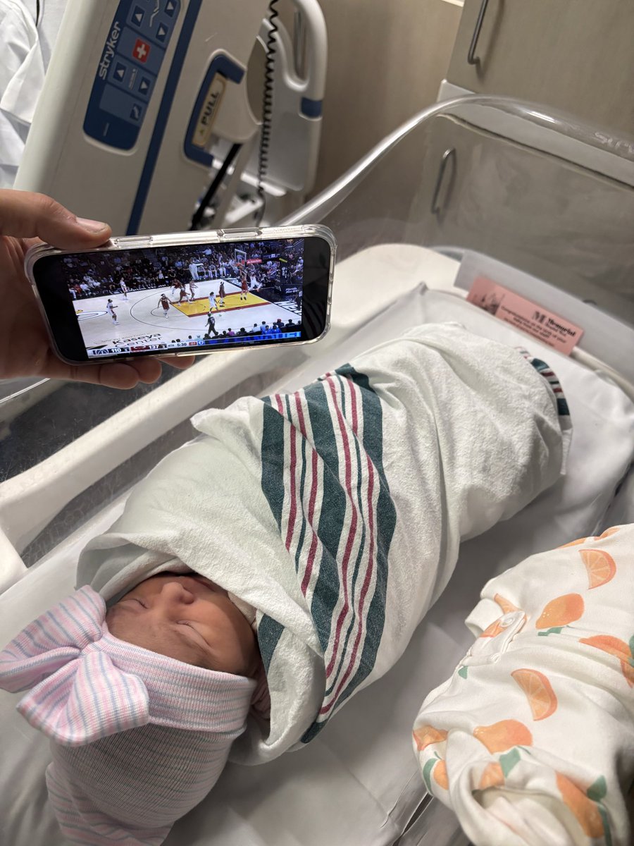 First day on this earth and she’s watching Bam drop 80