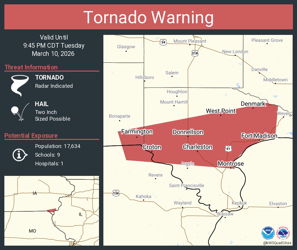 NWS Tornado tweet media