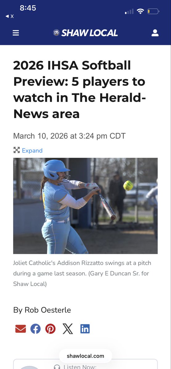 Angels Softball tweet media