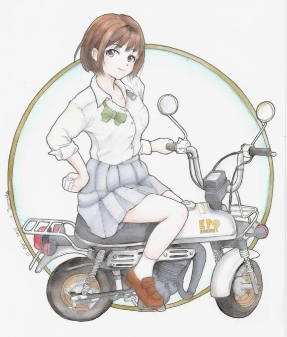 #私はこういう絵を描いています 去年描いたやつです。