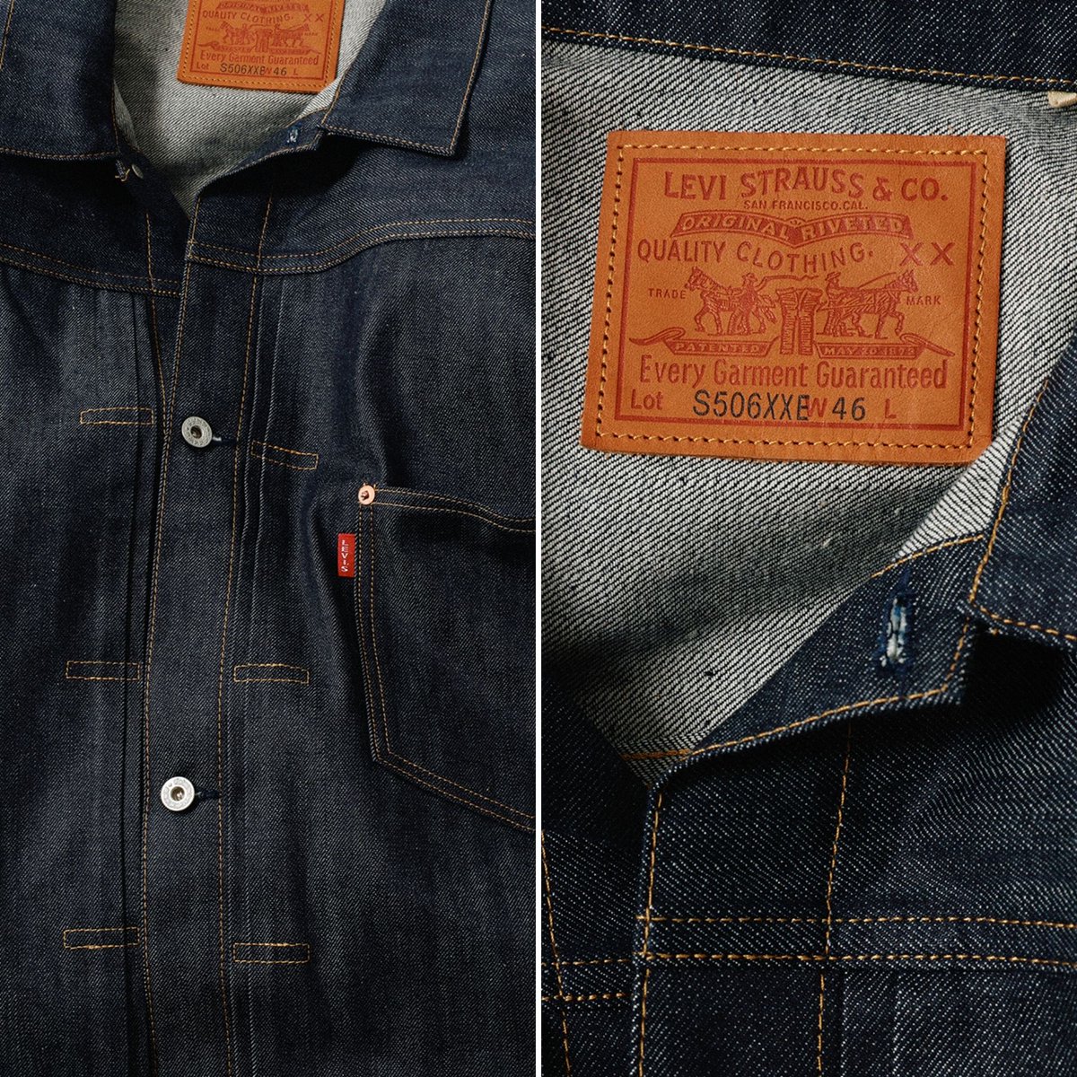 「新品未使用タグ付き」Levi's S506XX 1944 大戦モデル　42 L Levi's® Vintage Clothing『S506XX 1944 JACKET “大戦モデル”』の公式
