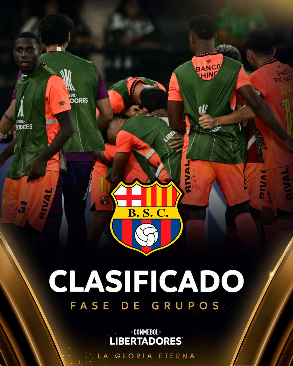 🛫🎫 ¡Directo a Fase de Grupos! <a href="/BarcelonaSC/">BARCELONA S.C.</a> sacó boleto y mantiene vivo su sueño en la CONMEBOL #Libertadores 

#GloriaEterna