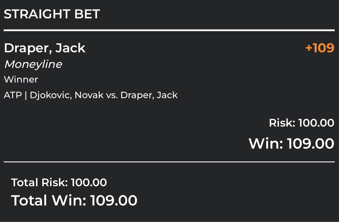 Tennis + Pick of the Day tweet media