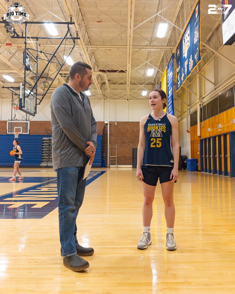 btmaine's tweet photo. Stopped by Gorham to talk with Coach Chadbourne and members of the USM Huskies about their run to the NCAA DIII Sweet Sixteen. 🐺🏀

Full Big Time University coverage dropping tomorrow…

We also made stops at Bates (Sweet 16) and CMCC (National Champions). Stay tuned. 🎙️ https://t.co/kuUEOw0X0I