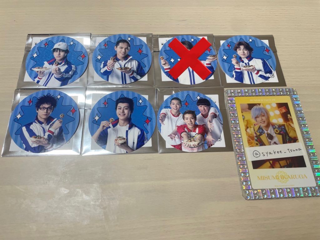 syakee_tsuna's tweet photo. 【譲渡/交換】 テニミュ　四天戦

譲
ランブロ:大石.不二.乾.桃城.トリオ.小春.森.内村
たこ焼き:越前.大石.菊丸.乾.桃城.トリオ

求:河村（たこ焼きカード♾>ランブロ）　定価

本日現地手渡し希望です。
検索からでもお気軽にお声がけください
よろしくお願い致します🙇🏻‍♀️ https://t.co/F1cUjUH2rp