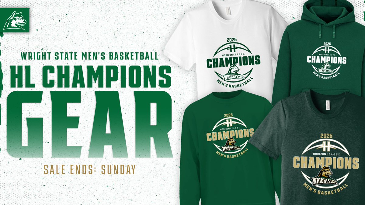 Raider fans — get the #HLMBB champions gear! 🏆✨

Celebrate <a href="/WSU_MBB/">Wright State Men’s Basketball</a>’s Horizon League Tournament Championship in style!

🛒 bit.ly/HLChampGear