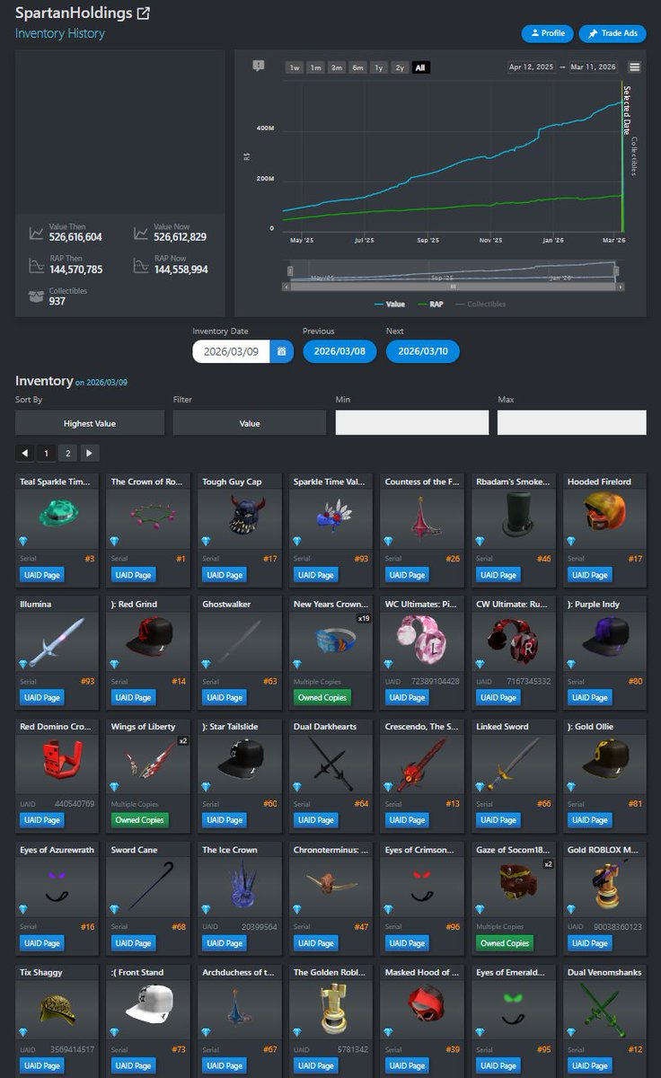 Roblox Trading News | Rolimon's tweet media