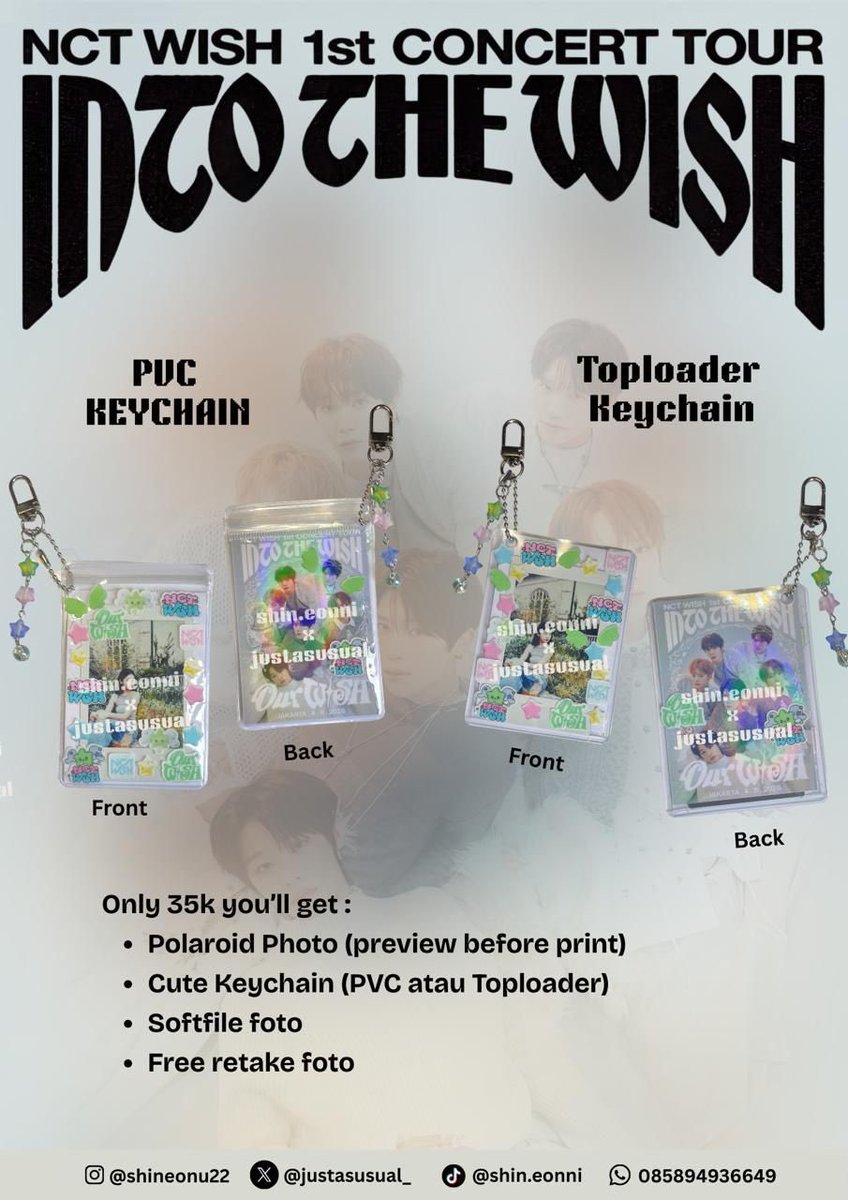 WISHZEN MERAPAATTT!!!
Kita udah OPEN PO loh buat konser NCT WISH 
Buat yang minat bisa chat kita ya 💚💚💚

Polaroid Konser Shin.eon X justasusual_
Wishing for your best concert 🥳

#wishzen #nctwish #nctwishconcert #kpopmerch