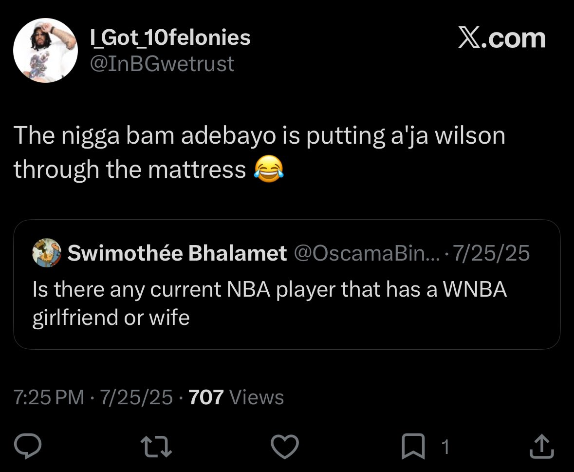 next_gen_browns's tweet photo. It’s gonna be a great night for A’Ja Wilson 😭😭 Bam Adebayo is NUTS https://t.co/cVGajAKnas