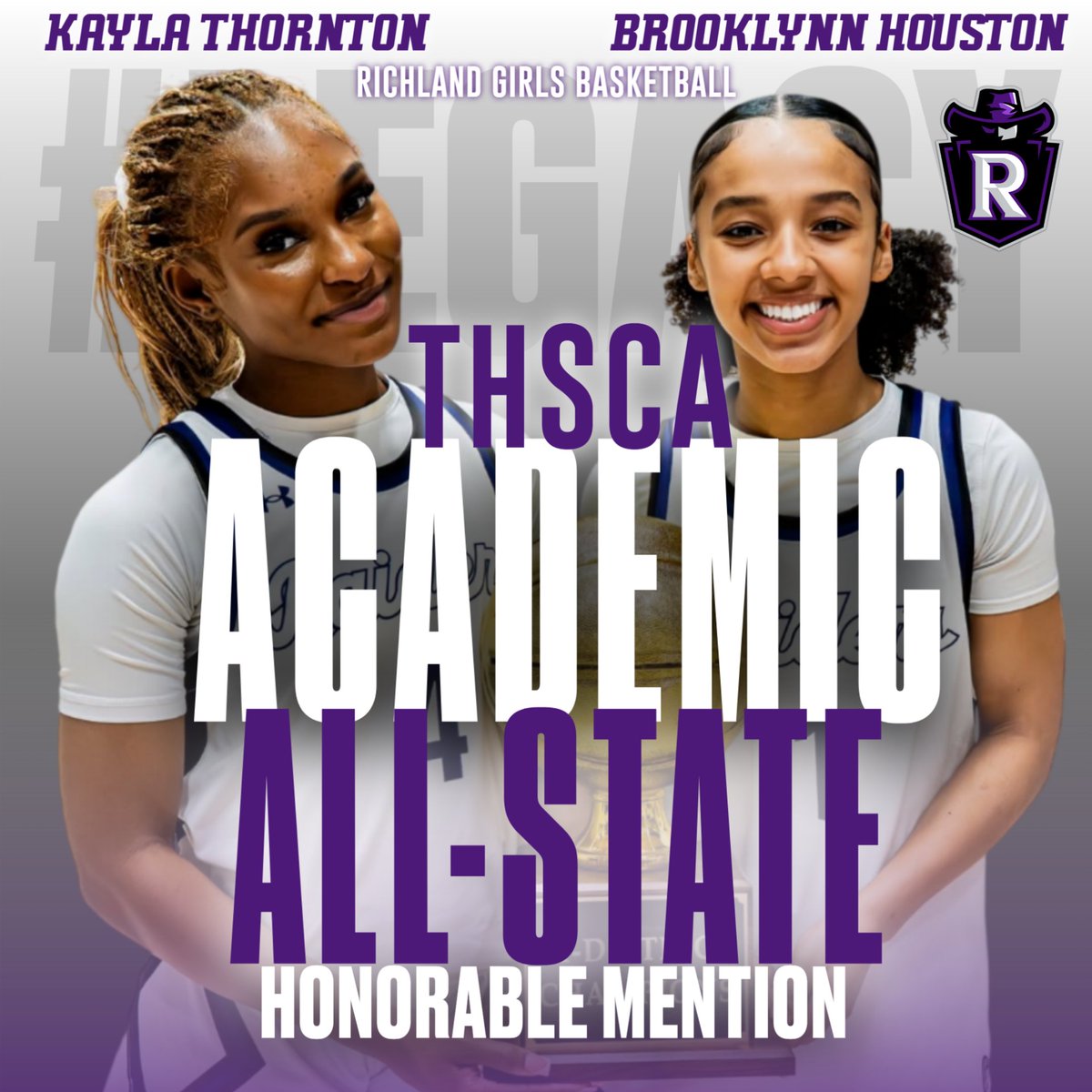 Raiders_GBB's tweet photo. Proud is an understatement! We are happy celebrate these 2 bright student-athletes representing our program in the 1st year on the THSCA Academic All-State Honorable Mention team!
#Legacy #WeAreRichland @RHSProsper @Raider_Athletes https://t.co/sZ9RMjFIVh