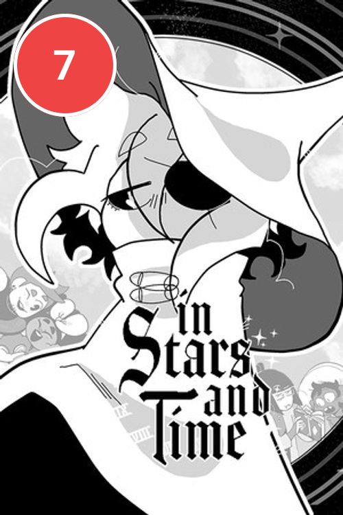 wokeometerr's tweet photo. In Stars And Time: Time-loop RPG derailed by all-queer cast's pronoun parades and aroace faith crises.  
Official score: 7/10 🦠  
Found family sermon over swordplay.  
Full breakdown here:
https://t.co/lZt4R2cNZh https://t.co/shJNwKnnfc