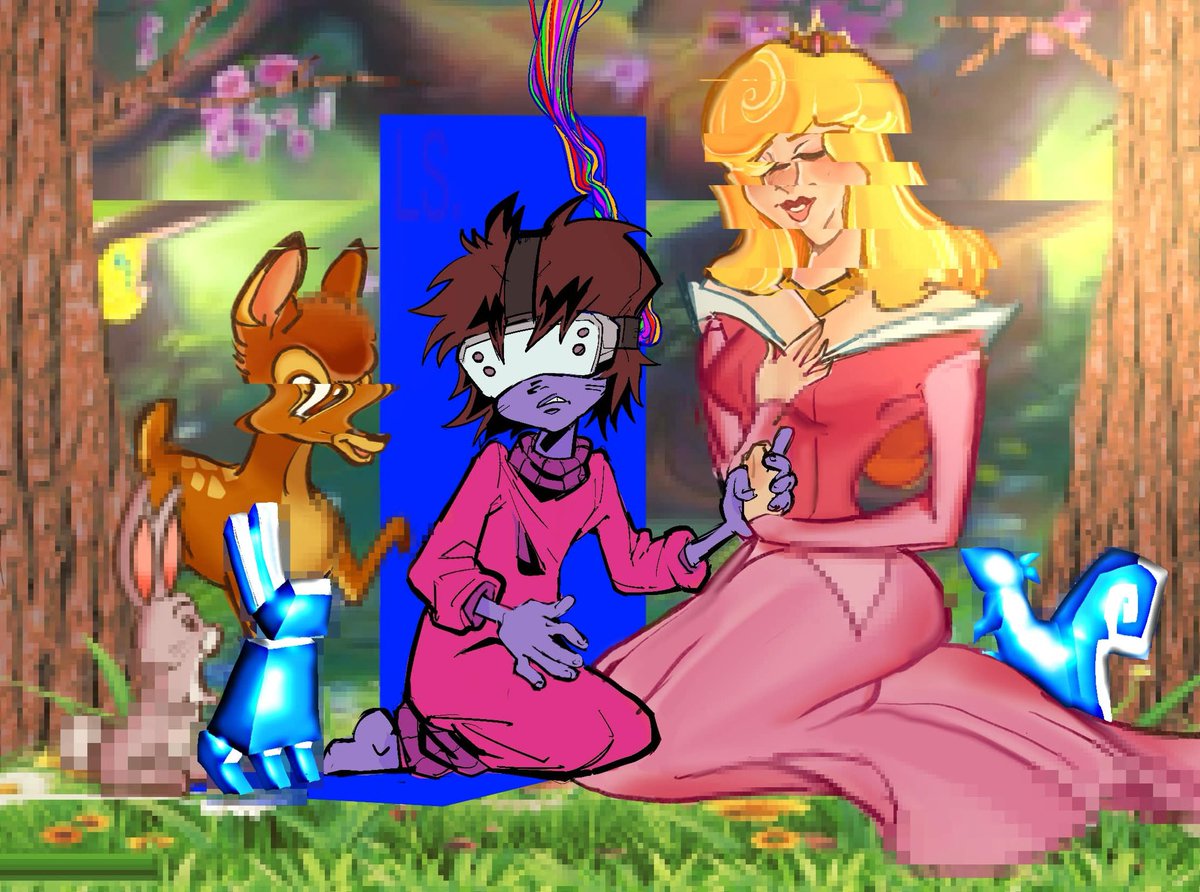 artsoflilo's tweet image. G1rl’s day at D*sneyland! #oc #ocart #lore #digitalart