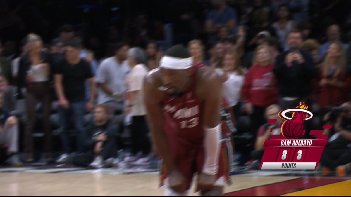 JacobPacheco6's tweet image. 83 POINTS!!

Bam Adebayo just posted the second-highest scoring game ever, dropping 83 tonight in Miami. A thunderous ovation - and rightfully so.

Adebayo moves past the late, great Kobe Bryant on the all-time single-game scoring list.

#MiamiHeat