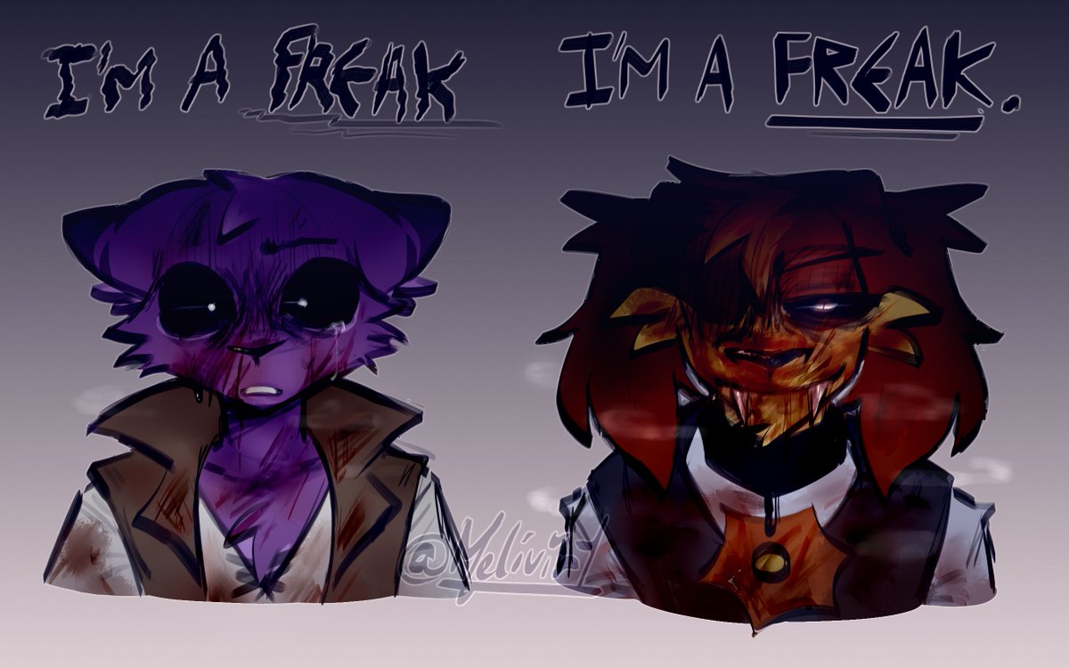 Unhinged more likely,,
[ #BloodSuckersAU #Catnap #Dogday #daynap #SmilingCrittersAU #SmilingCritters #drawing ]