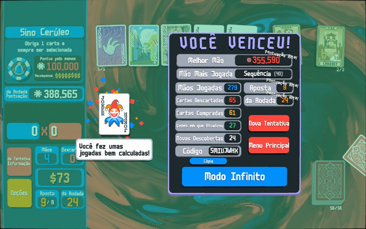 n era pra eu ter começado balatro no início do período