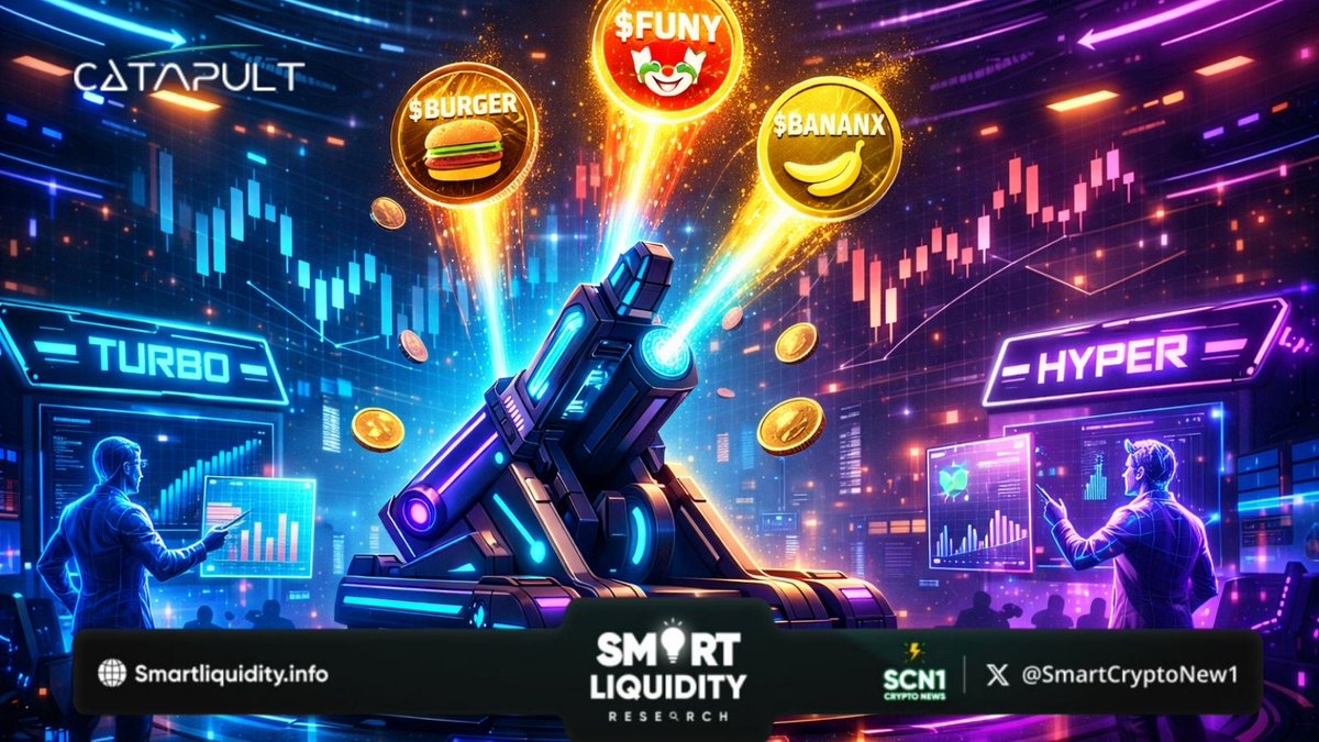 SmartCryptoNew1's tweet image. 💡 Ready to level up your crypto game?  Meet @letsCatapult – the ultimate dual-mode trading platform

🎯 #Catapult lets you trade $BURGER, $FUNY, $BANANX with dual modes Turbo &amp;amp; Hyper

🚀 You can also launch your own token instantly! The crypto playground just got lit! 🔥