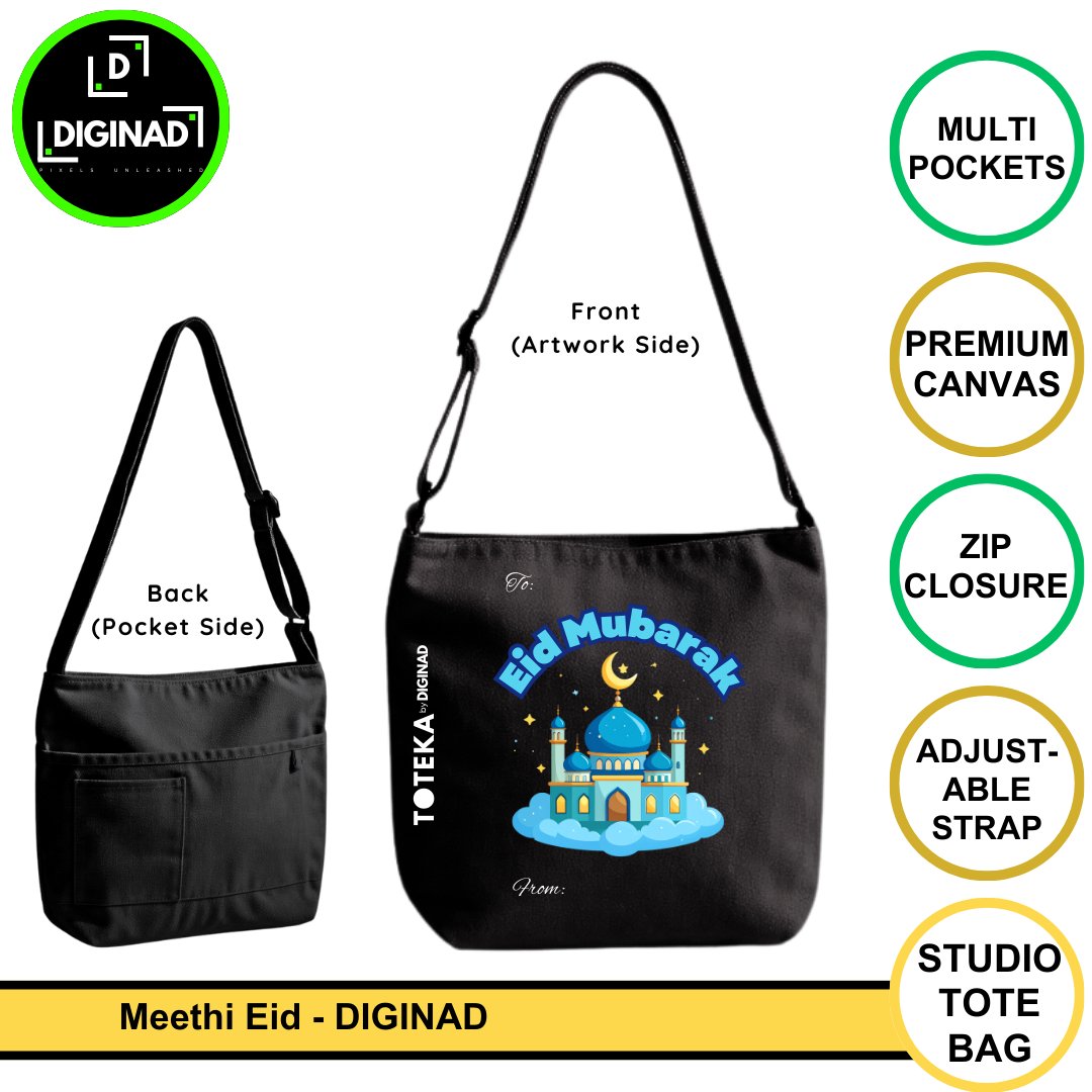DIGINADGALLERY's tweet image. EID SPECIAL – DIGINAD Studio Totes

5 artist-made designs. Customizable with To &amp;amp; From or logos.

👜Premium canvas 
🔐Zip closure 
🎒Multi pockets 
🎯Adjustable strap

💰Launch Price: PKR 1299

Carry art. Support artists.

#DIGINAD #StudioTote #EidCollection #SupportArtists
