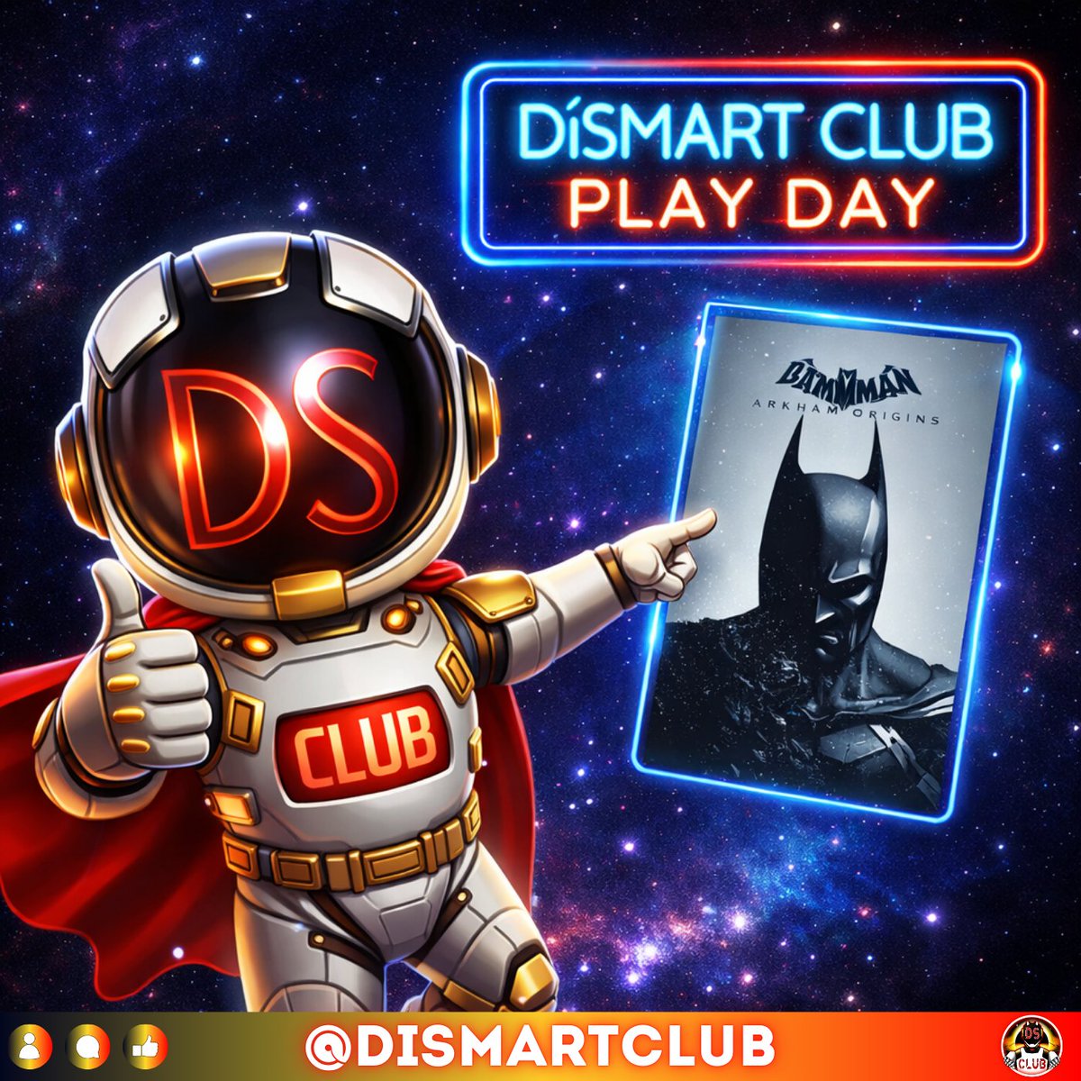 DiSmartCLUB's tweet photo. 🎮 PLAY DAY Weekly Winner! 🏆
Our latest PLAY DAY champion showed great strategy, confidence, and true team spirit!
🎁 Prize: Batman: Arkham Origins
🔥 New chance every Saturday!
Join our Discord and become the next DSCLUB champion.
#DiSmartClub #Community #GameNight #Discord https://t.co/pql1hUlnhH