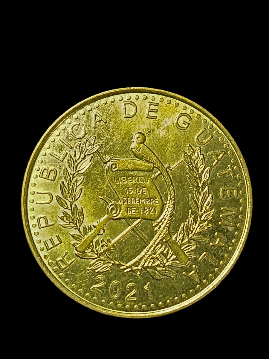 LitzardoRivas's tweet photo. Guatemala, 1 Quetzal, año 2021, Acero latonado, #Numismatica, Coleccionismo https://t.co/6Y6M82buPt
