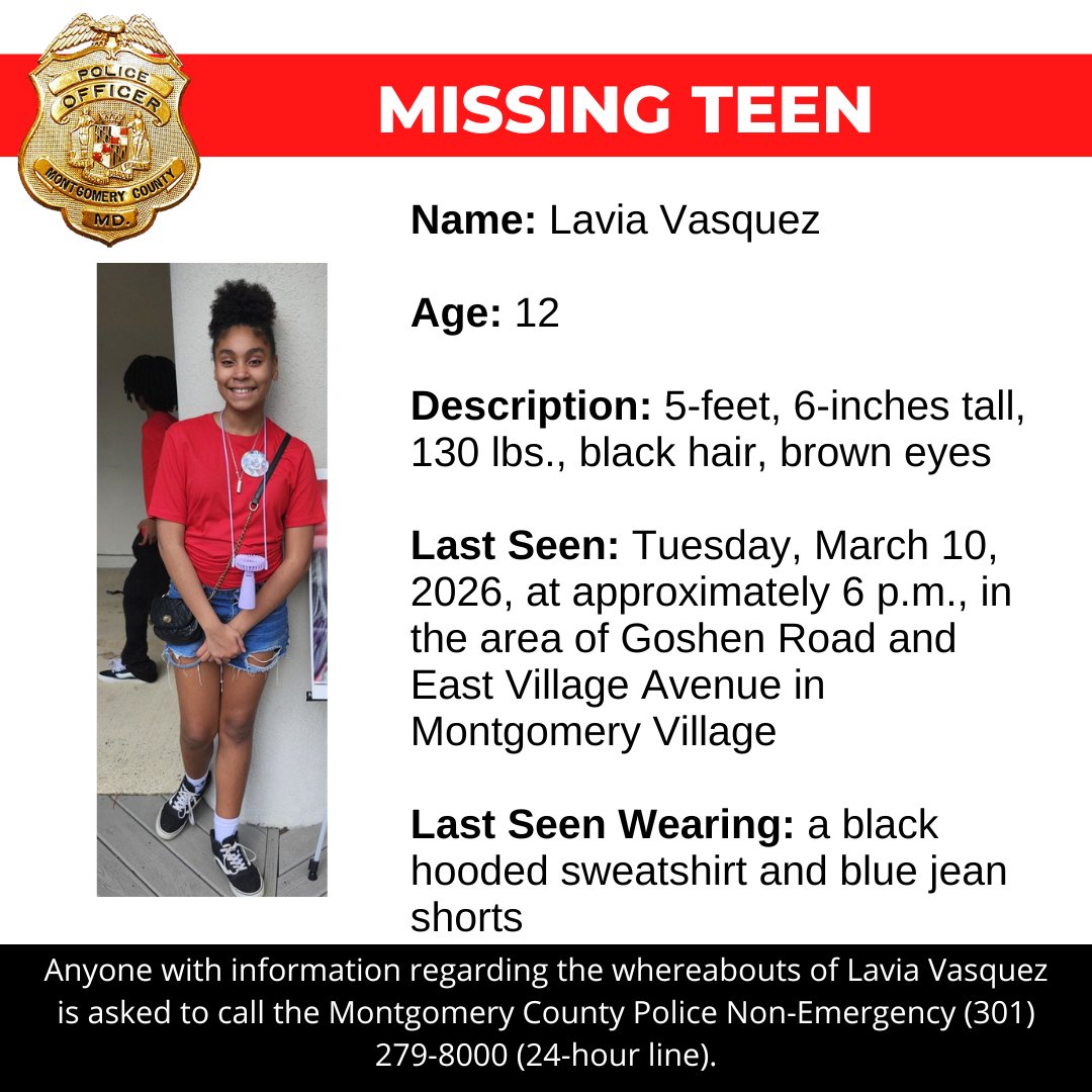 Montgomery County Department of Police tweet media