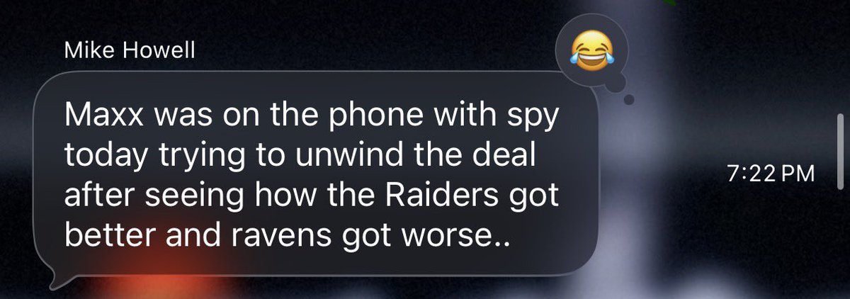 LVRaider_81's tweet photo. @RN4LMike was the first to report the @CrosbyMaxx news last night 🫡 
#RaiderNation https://t.co/dvm7LxXNXF