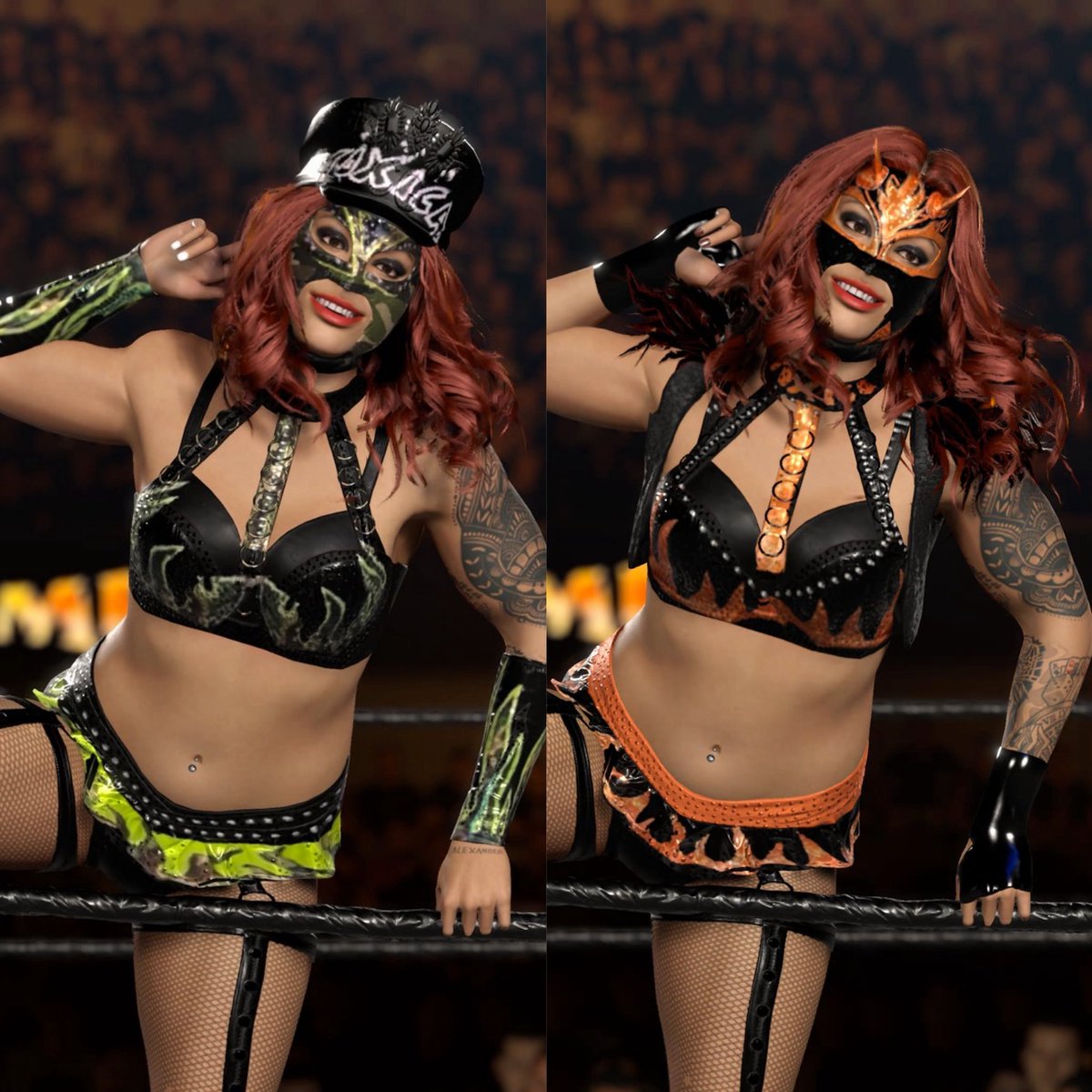 aaronvr40_'s tweet image. TOXICA 🔥
Flammer ( @LadyFlammer ) AAA’25 gears are now in #WWE2K26
*Avalaible on Consoles*
Hashtags:
#Flammer
#LolaVice
#AAA